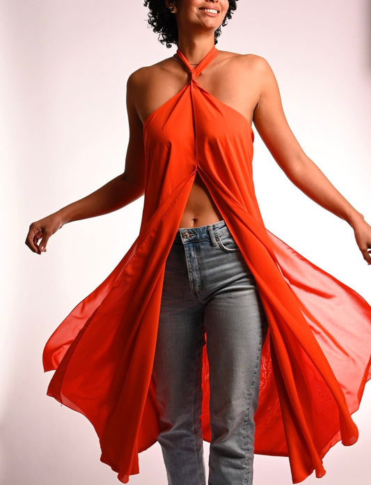 Top veraniega, confeccionado en Colombia..